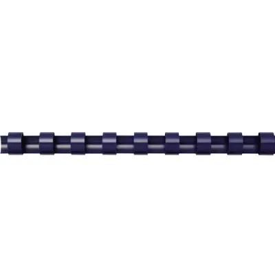 Fellowes Pack de 100 Canutillos de Plástico 12mm - Hasta 80 Hojas - Color Azul