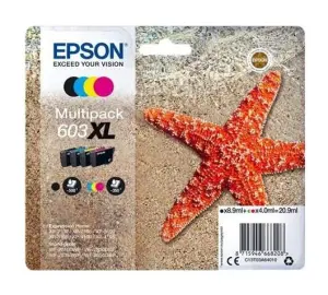 Epson 603XL Pack de 4 Cartuchos de Tinta Originales para Impresoras