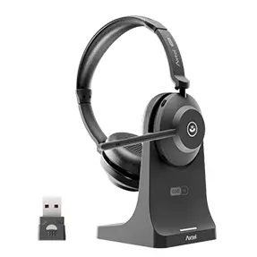Axtel ONE BT Auriculares Inalámbricos con Micrófono - 40 Horas de Autonomía, Cancelación de Ruido, Bluetooth, Base de Carga