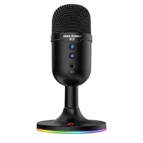 Coolsound Microfono Gaming G13 - Iluminacion Rgb - Usb - Cancelacion De Ruido