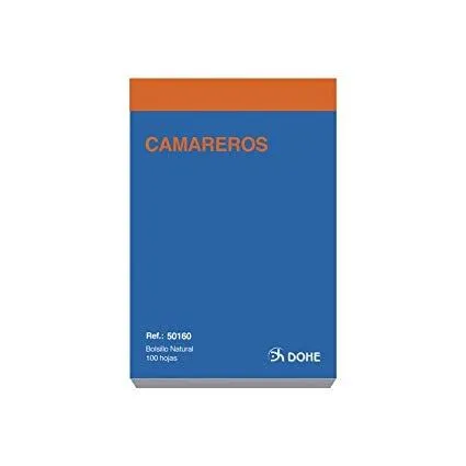 Dohe Talonario Camareros Bolsillo Natural Sencillo -10U-