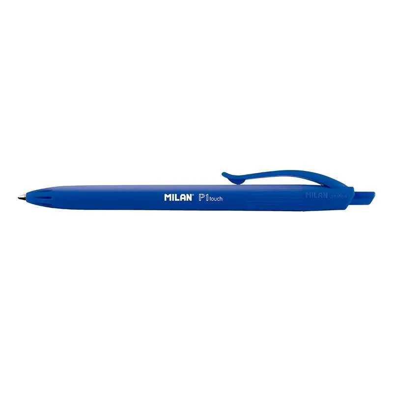 Milan P1 Touch Bolígrafo Retráctil 1mm Punta Redonda Tinta Aceite Azul 1.200m