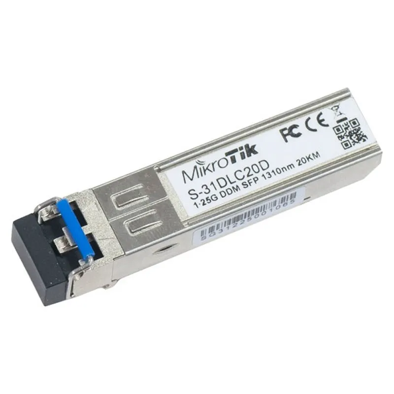 MikroTik S-31DLC20D Módulo SFP Monomodo 20Km