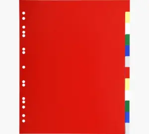 Exacompta Separadores A4+ 12 Posiciones PP Flexible Colores Neutros