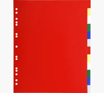 Exacompta Separadores A4+ 12 Posiciones PP Flexible Colores Neutros