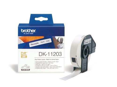 Brother Etiquetas Precortadas Para Carpetas 17X87Mm (300 Etiquetas)