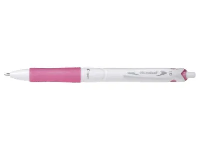 Pilot Bolígrafo Retráctil Acroball PureWhite Rosa - Recargable - Punta 1mm - Grip Ergonómico