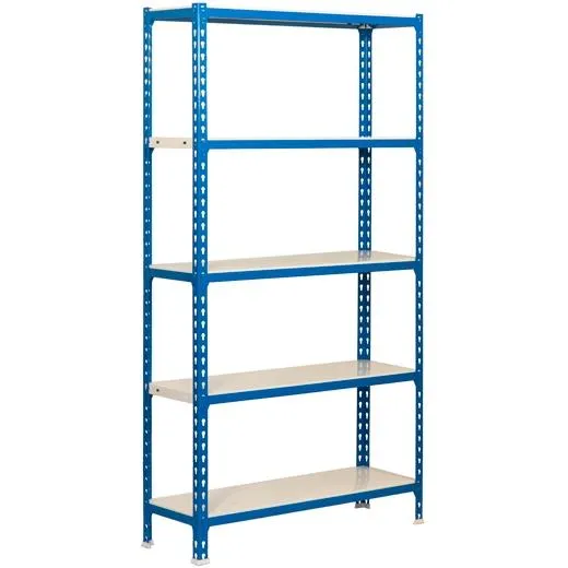 Simonrack Kit Simonclick Mini 5/400 Estantería Metálica 5 Baldas/180Kg 180X80X40Cm Azul/Blanco
