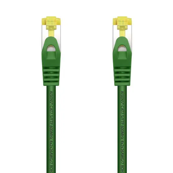 Aisens Cable De Red Latiguillo Rj45 Lszh Cat.7 600 Mhz S/Ftp Pimf Awg26 - 2.0M - Color Verde