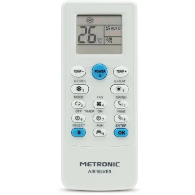 Metronic Mando a Distancia Universal Aire Acondicionado - Color Blanco