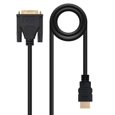 Nanocable Cable DVI 18+5 Macho a HDMI Macho 3m Negro