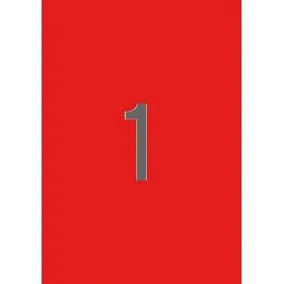 Apli Etiquetas Adhesivas 210X297Mm Inkjet/Láser C/Rectos 1 X 20H Rojo