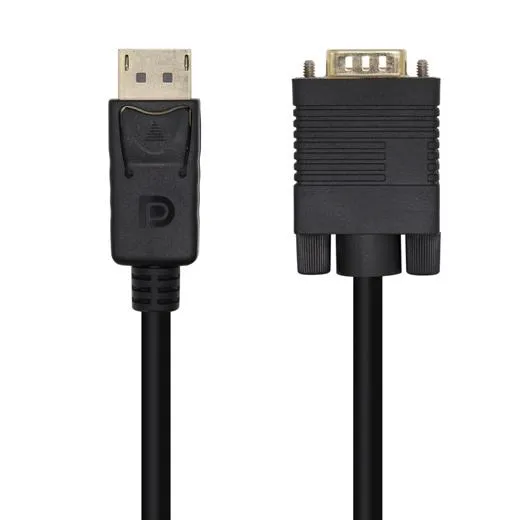 Aisens Cable Conversor DisplayPort a VGA DP/M-VGA/M 2.0m Negro