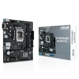 ASUS PRIME H610M-R D4-SI Placa Base M-ATX LGA 1700 4xDDR4 3200MHz HDMI DVI VGA
