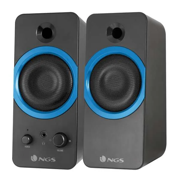 NGS Altavoces 2.0 Gaming GSX-200 20W RMS con Supergraves y Jack 3.5mm