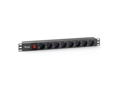 EQUIP Regleta de Alimentación Rack 19" 1U 8 Tomas con Interruptor
