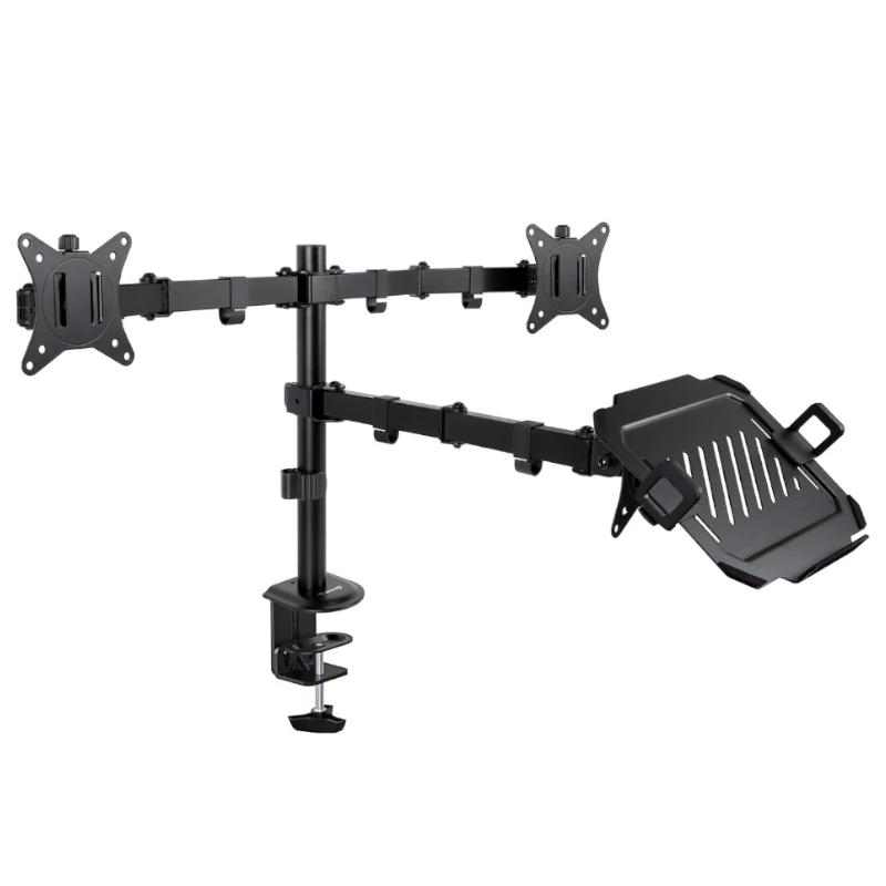 Tooq Db1202Tn-B Soporte Mesa 2 Pantallas+ Portatil