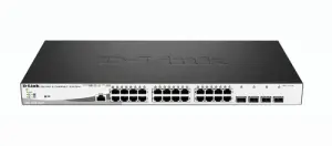 SWITCH SEMIGESTIONABLE D-LINK DGS-1210-28MP/E 24P GIGA (24P POE 370W) + 4P GIGA COMBO RACK