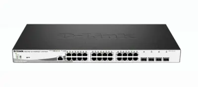 Switch Semigestionable D-Link Dgs-1210-28Mp/E 24P Giga (24P Poe 370W) + 4P Giga Combo Rack