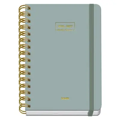 Dohe Agenda Escolar Premium A5 Espiral Doble SV Cartón Forrado Verde 2026-2027