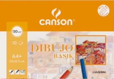Canson Minipack Dibujo Basik 10 Hojas Liso 130G - Papelería