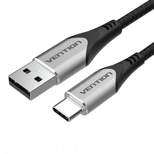 Vention Cable Usb-A Macho A Usb-C Macho 3A 60W 480Mbps - 2M - Color Gris