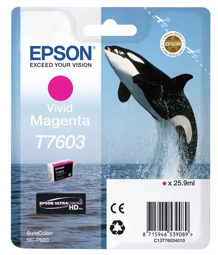Epson T7603 Magenta Cartucho De Tinta Pigmentada Generico - Reemplaza C13T76034010