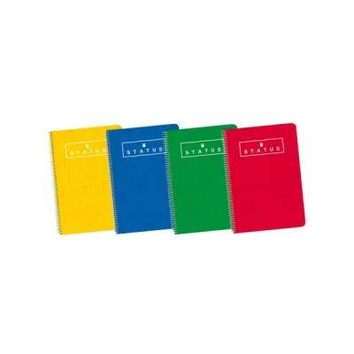 Enri Cuaderno Espiral Tapa Dura 80 Hojas Surtido 4x4 con Margen