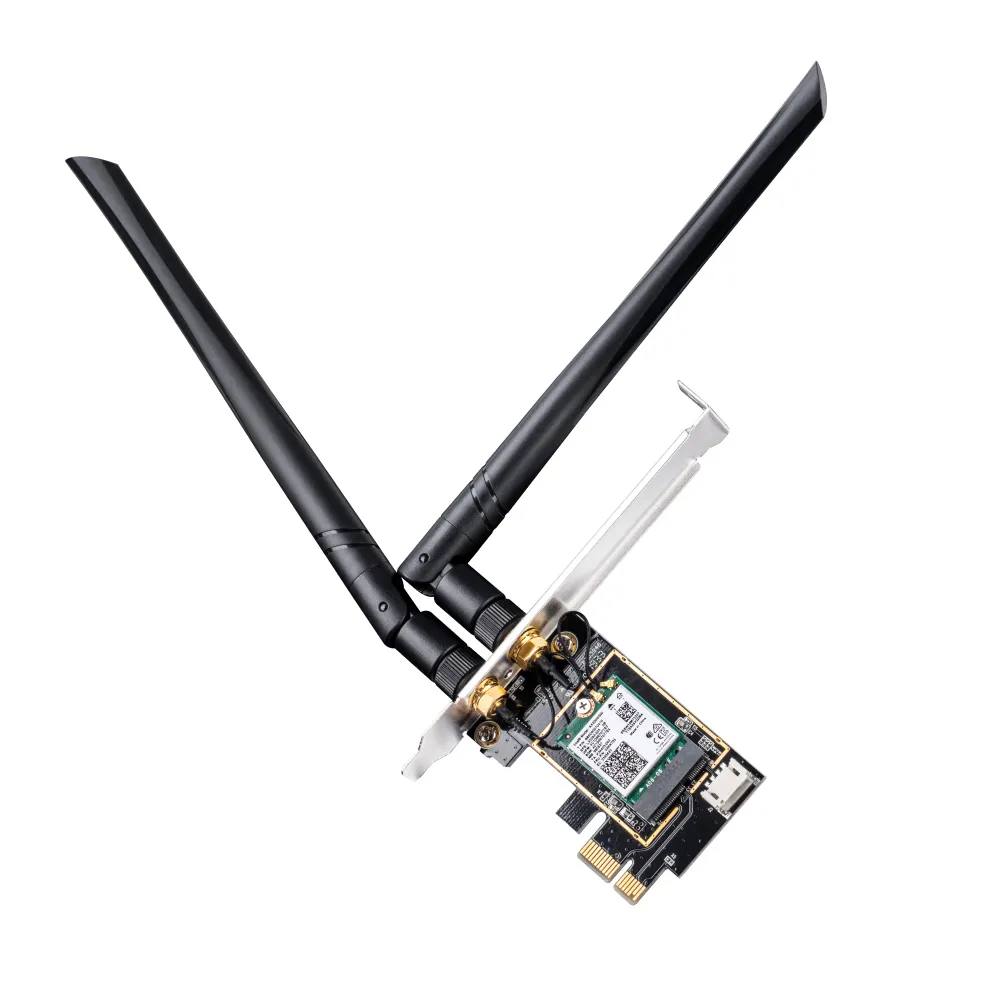 Cudy WE3000 Adaptador de Red PCI-e AX5400 WiFi 6 Tri-Banda - Bluetooth 5.2 - 2 Antenas Externas