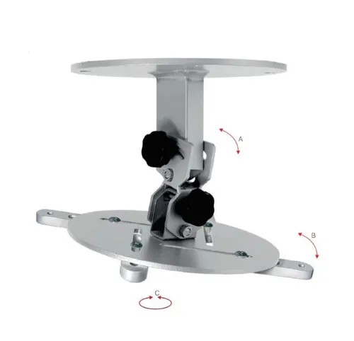 Soporte Techo Para Proyector Omb Monoprojector Orientable +-30º Giro 360º Max 15Kg Color Plata