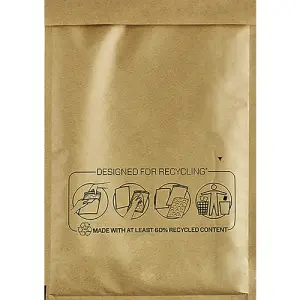 Fellowes Pack de 50 Bolsas de Burbujas Acolchadas 220x330mm con Tira Autoadhesiva