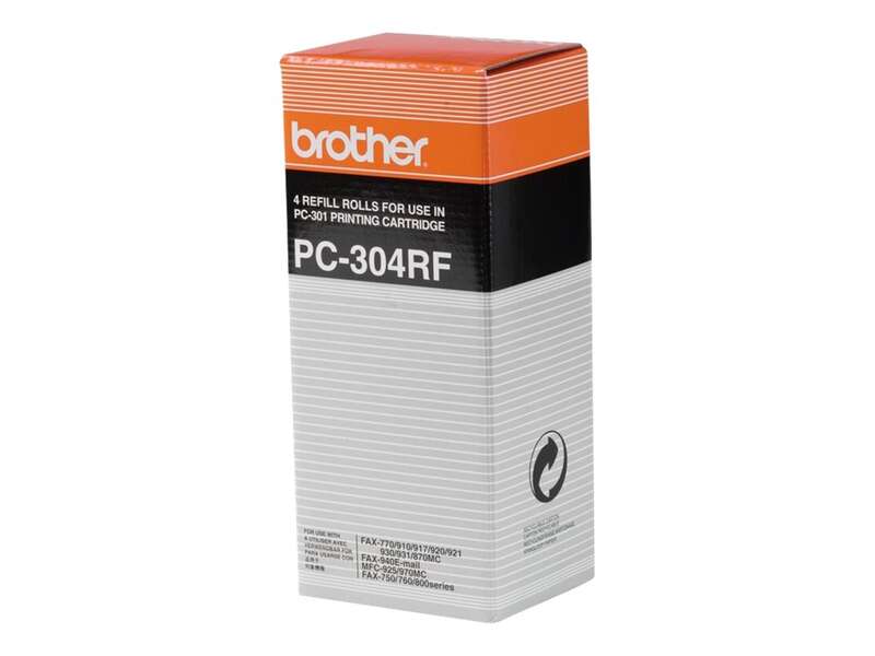 Brother Pc304Rf Pack De 4 Rollos De Transferencia Termica Originales