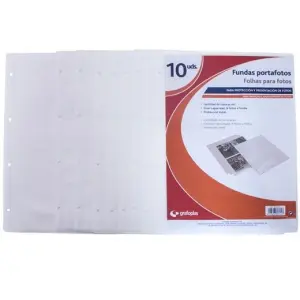 Grafoplás Fundas Para Álbum Fotográfico 320X2300mm Transparente Bolsa 10U