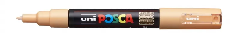 Posca PC-1M Marcador de Pintura 0.7mm Punta Cónica Tinta Base Agua Color Naranja Claro