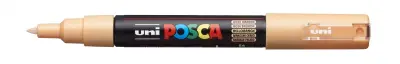 Posca PC-1M Marcador de Pintura 0.7mm Punta Cónica Tinta Base Agua Color Naranja Claro
