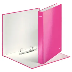 Leitz Carpeta Wow Anillas Mixtas 2X25 mm A4+ Cartón Plastificado Fucsia