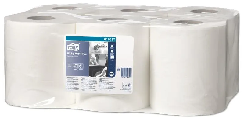 Tork Rollo Papel De Secado Extra 2 Capas 120M X 20,5Cm Gofrado Blanco -Pack 6U-
