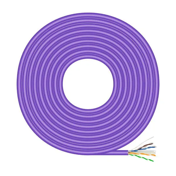 Aisens Bobina De Cable De Red Rj45Lszh Cat.6 Utp Rigido Awg23 Cca (Aleacion) - 305M - Color Violeta