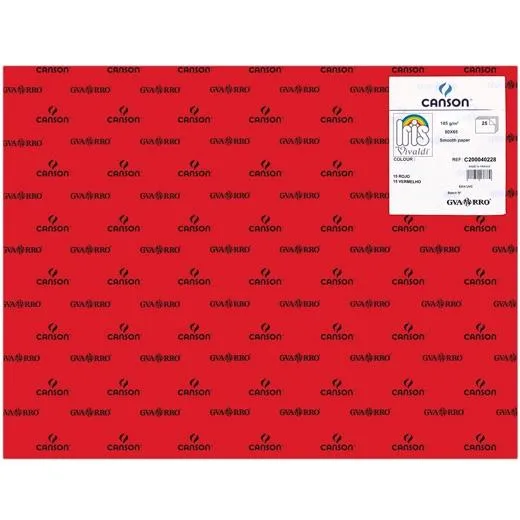 Iris Cartulina 50X65Cm 185Gr Rojo -25U-