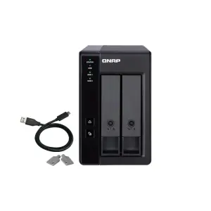 QNAP TR-002 Caja de Expansión RAID USB 3.0 - 2 Bahías 2.5"/3.5" con Ventilador 70mm