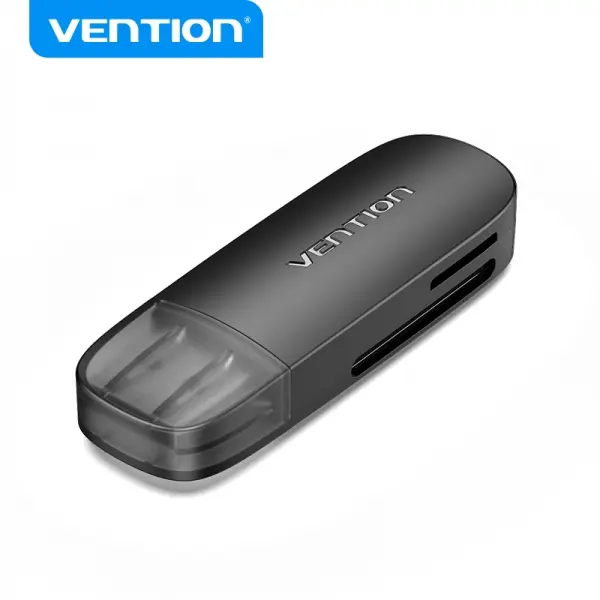 Vention Lector de Tarjetas Externo USB 2.0 Negro