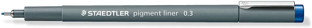 Staedtler Pigment Liner 308 Rotulador Calibrado - Trazo 0.3Mm - Secado Rapido - Color Azul