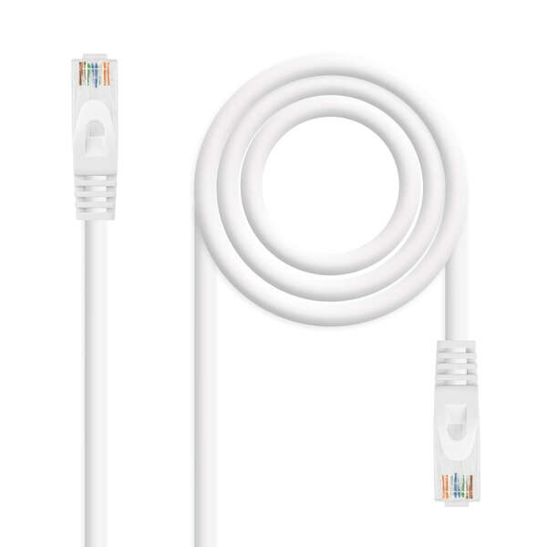 Nanocable Cable Red Latiguillo Lszh Cat.6A Utp Awg24 25Cm - Color Blanco