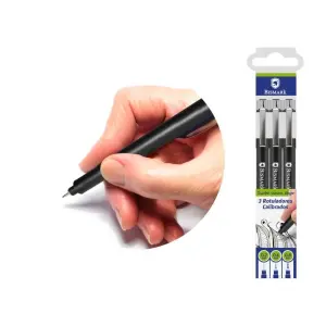 Bismark Pack de 3 Rotuladores Calibrados 0.2, 0.4, 0.8mm Color Negro
