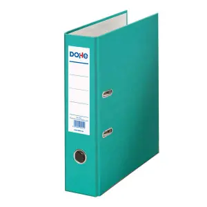 Dohe Archivador de Palanca Folio 70mm con Ollao, Rado y Tarjetero - Verde Claro