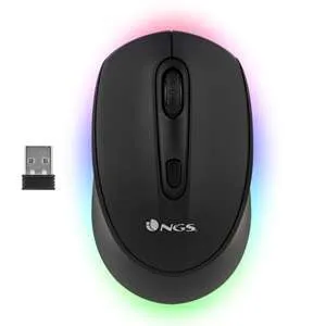 NGS Smog-RB Ratón Inalámbrico USB Bluetooth 2400dpi con Iluminación LED RGB