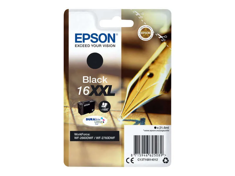 Epson T1681 Cartucho de Tinta Original Negro 16XXL
