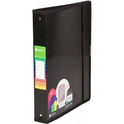 Carchivo Carpeta Anillas 4 X 40mm A4+ Con Goma PP Dune Negro