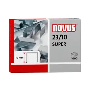 Novus Grapas 23/10 Super para Grapadoras - Caja de 1000 Unidades