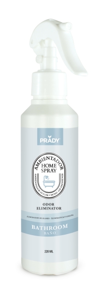 Prady Ambientador Home Spray Neutralizador De Olores Para Baño - Frasco De 220 Ml - Spray Pulverizador